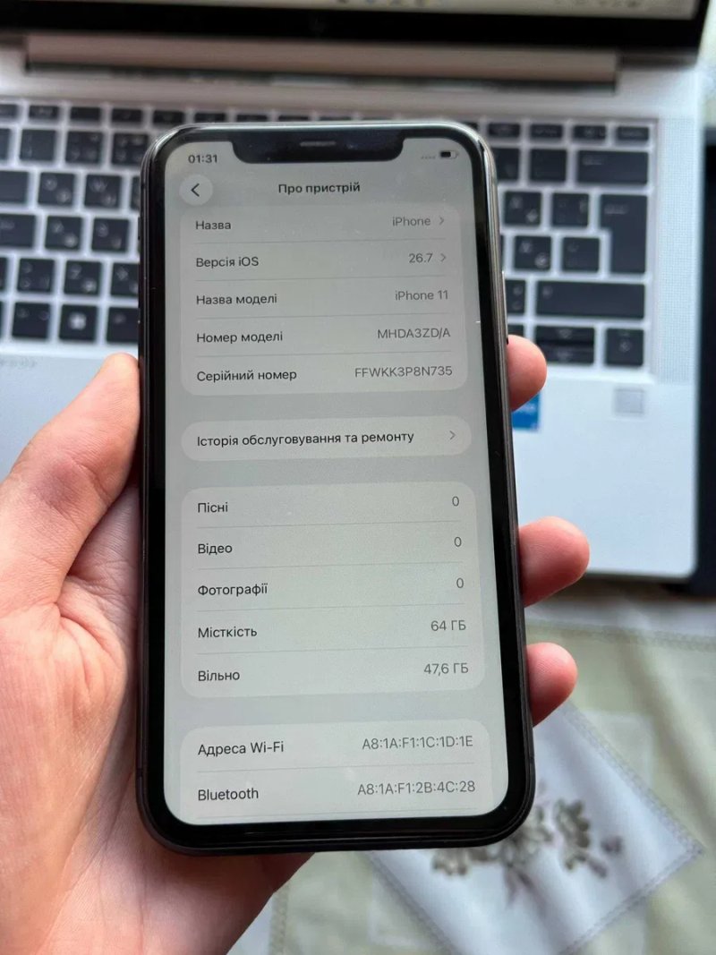 iPhone 11 64GB Black АКБ 100% (Neverlock) у чудовому стані. — фото 3