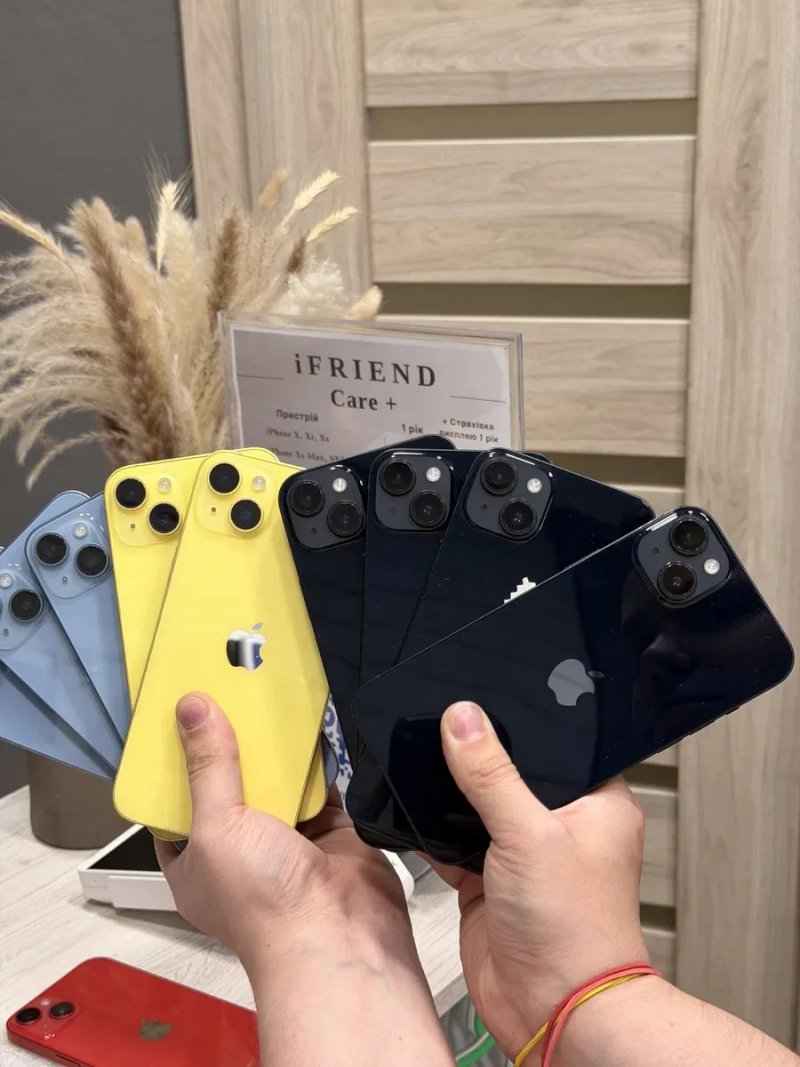 iphone 14 plus 128/256gb midnight / red / blue / yellow — фото 5