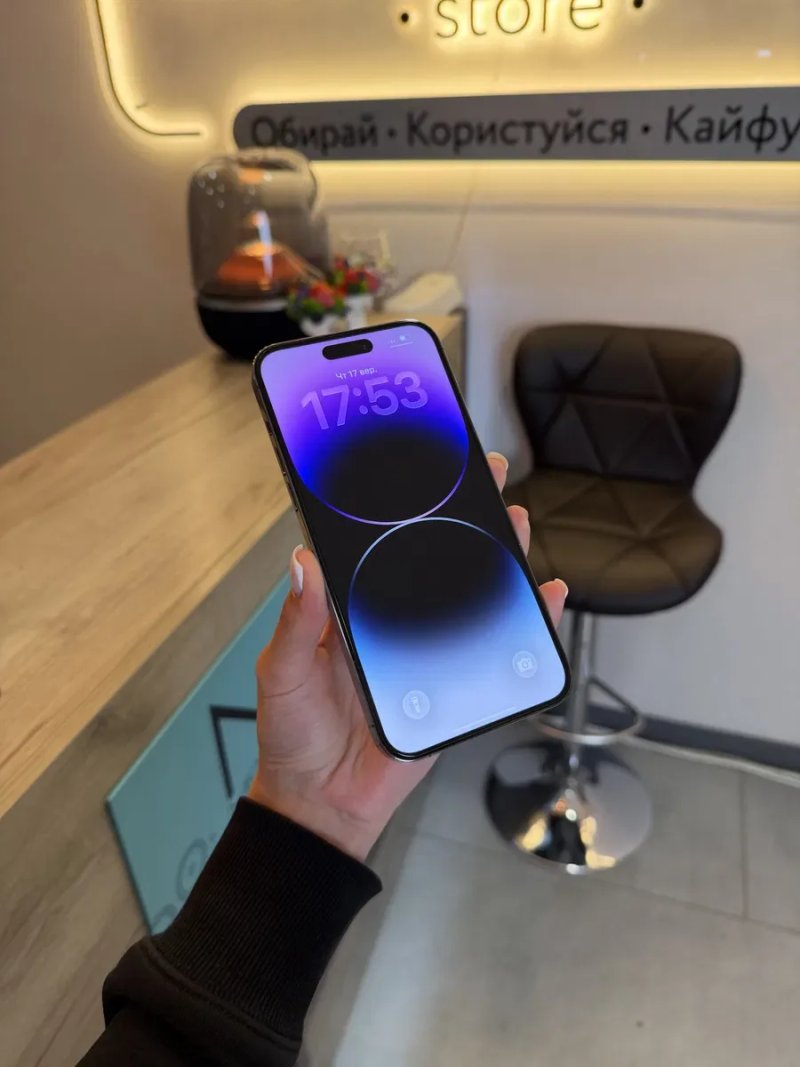 Iphone 14 Pro Max 128 Gb Deep Purple 100% Акб Global Sim Розстрочка Обмін Магазин — фото 3