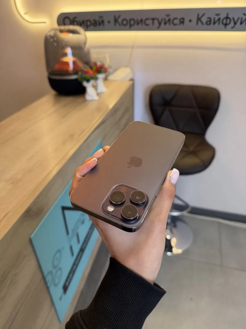 Iphone 14 Pro Max 128 Gb Deep Purple 100% Акб Global Sim Розстрочка Обмін Магазин — фото 4