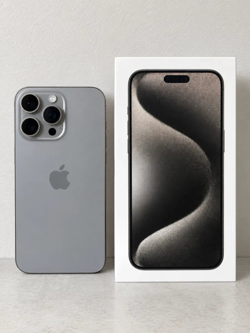 iPhone 15 Pro Max 256 Natural Titanium как новый — фото 2
