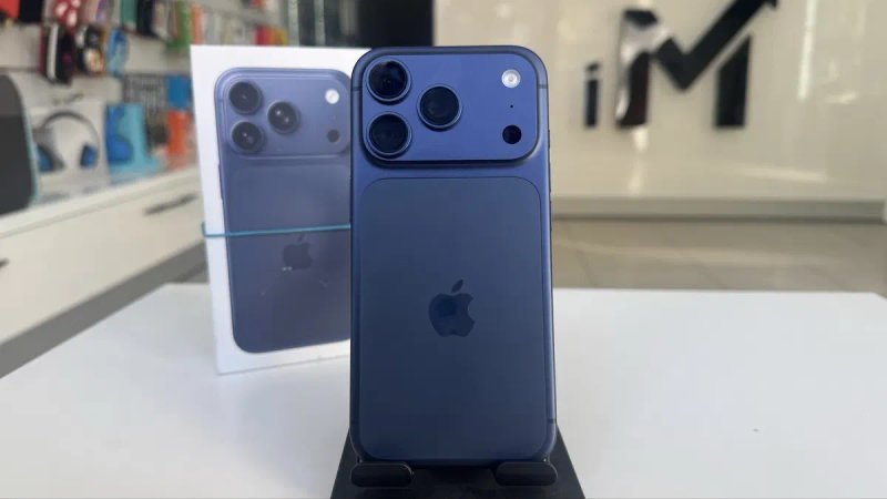 iPhone 17 Pro 512gb Deep Blue Фізична сім Стан Нового 93% 1290$ — фото 2