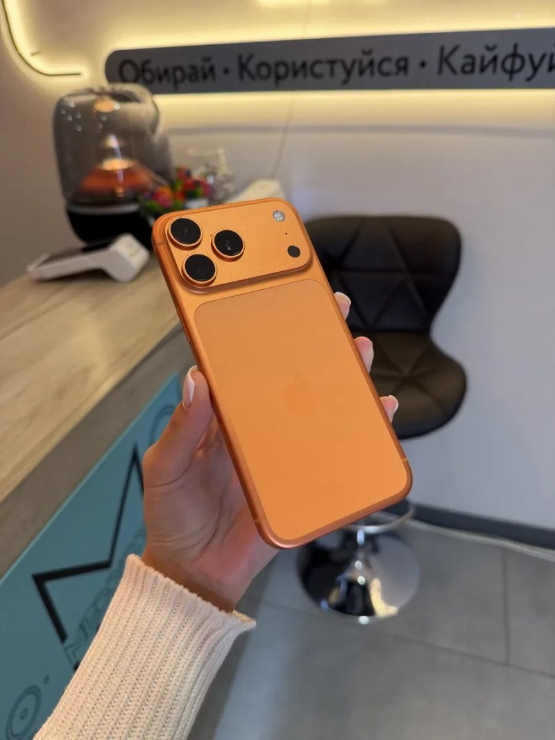 Iphone 17 Pro Max 256 Gb Cosmic Orange 100% Акб 18 Циклів Global Sim Розстрочка Обмін Магазин — фото 3
