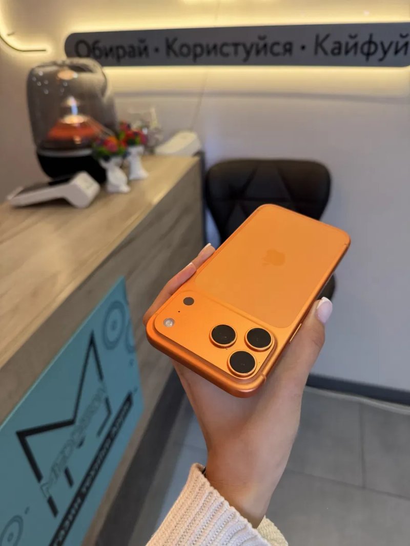 Iphone 17 Pro Max 256 Gb Cosmic Orange 100% Акб 18 Циклів Global Sim Розстрочка Обмін Магазин — фото 4
