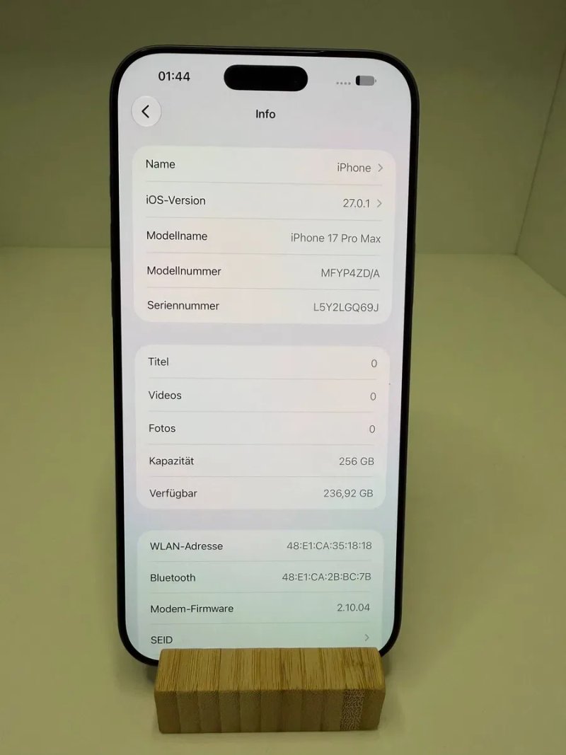 iPhone 17 PRO MAX 256GB Blue 100%(90ц.) Neverlock Фізична сім.карта — фото 7