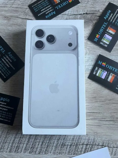 iphone 17 pro max 512gb new white titanium E sim новий айфон