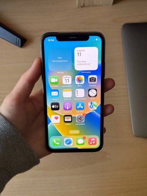 iPhone X 64GB Silver (Сріблястий) — Neverlock, гарний стан