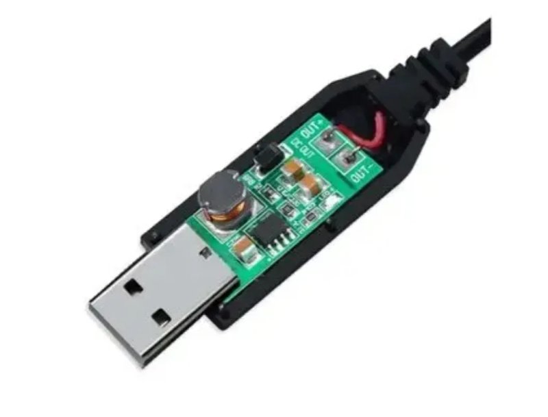 Кабель USB для роутера з перетворювачем напруги 5V-12V — фото 2