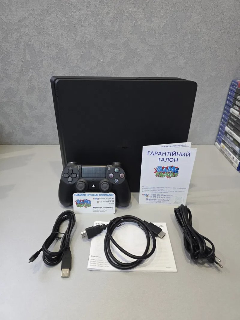 Капсула Часу Sony PlayStation 4 Slim 8.52 Версія програмного забезпечення Ps4 Ps 3 Ревізія CUH2216A HDD 500GB Магазин 12 Місяців Гарантія — фото 2