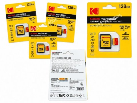 Карта пам'яті 128ГБ Kodak,class 10,A1,V30,UHS-I