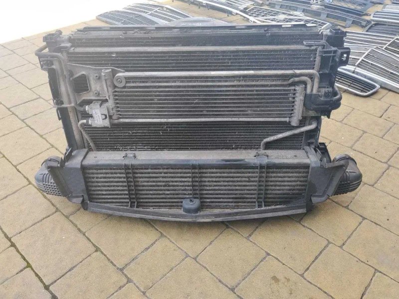 Касета радіаторів у зборі з вентилятором Mercedes W204 3.0 CDI OM642 АКПП — фото 2