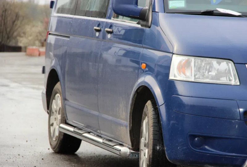 Кенгурятники=Трубы=Защитные дуги Volkswagen Т4 = Т5 = Т6 / Фольксваген транспортер/ Т6 каравела / т5 мультиван / захист авто / автообвес на авто — фото 3