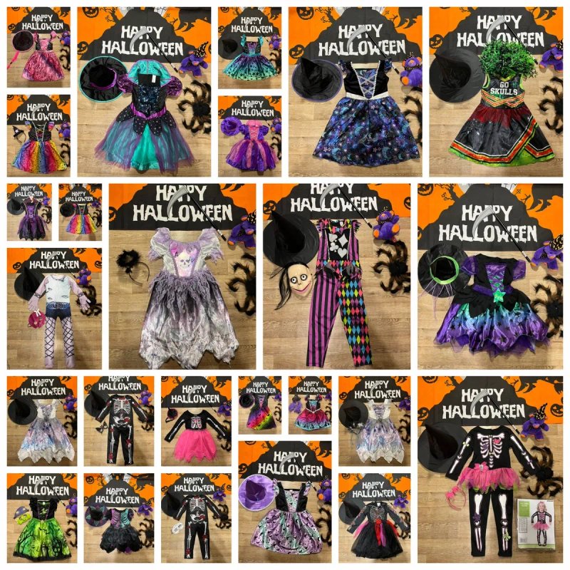 Хеловін геловін хэллоуин halloween для дівчинки на 5-6 років зріст 110-116 см карнавальний костюм сукня на свято карнавальный костюм платье — фото 3