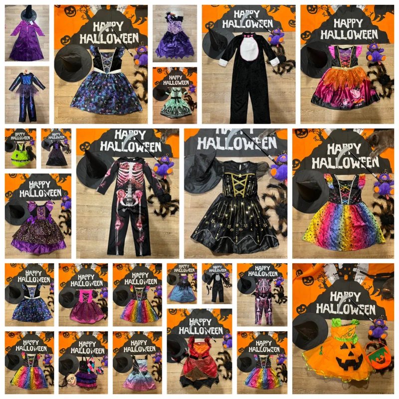 Хеловін геловін хэллоуин halloween для дівчинки на 5-6 років зріст 110-116 см карнавальний костюм сукня на свято карнавальный костюм платье — фото 4