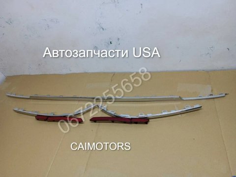Хром молдинг никель накладка заднего бампера двери отражатель катафот Tiguan