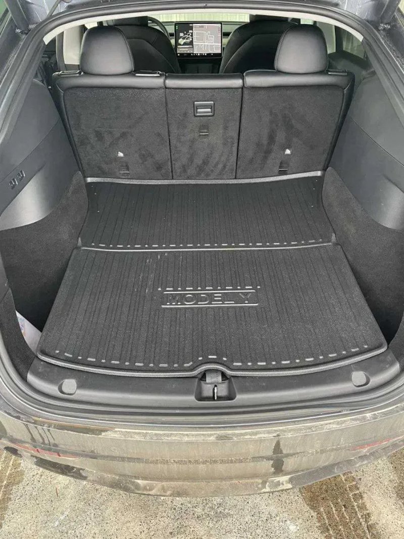 Килимок багажник багажника Tesla Model S 3 Y X Тесла коврик в багажник МС М3 МУ МХ Модел Вай 3 У Ес іКс полік поддон багажника — фото 5