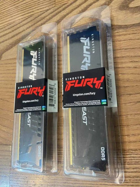 Kingston Fury Beast DDR5 16gb (2x8) 6000mhz cl30 Новая, на пломбах