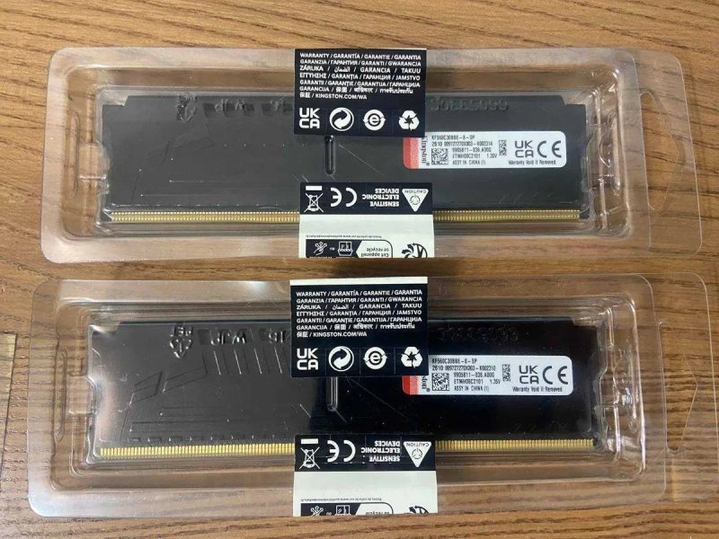 Kingston Fury Beast DDR5 16gb (2x8) 6000mhz cl30 Новая, на пломбах — фото 3