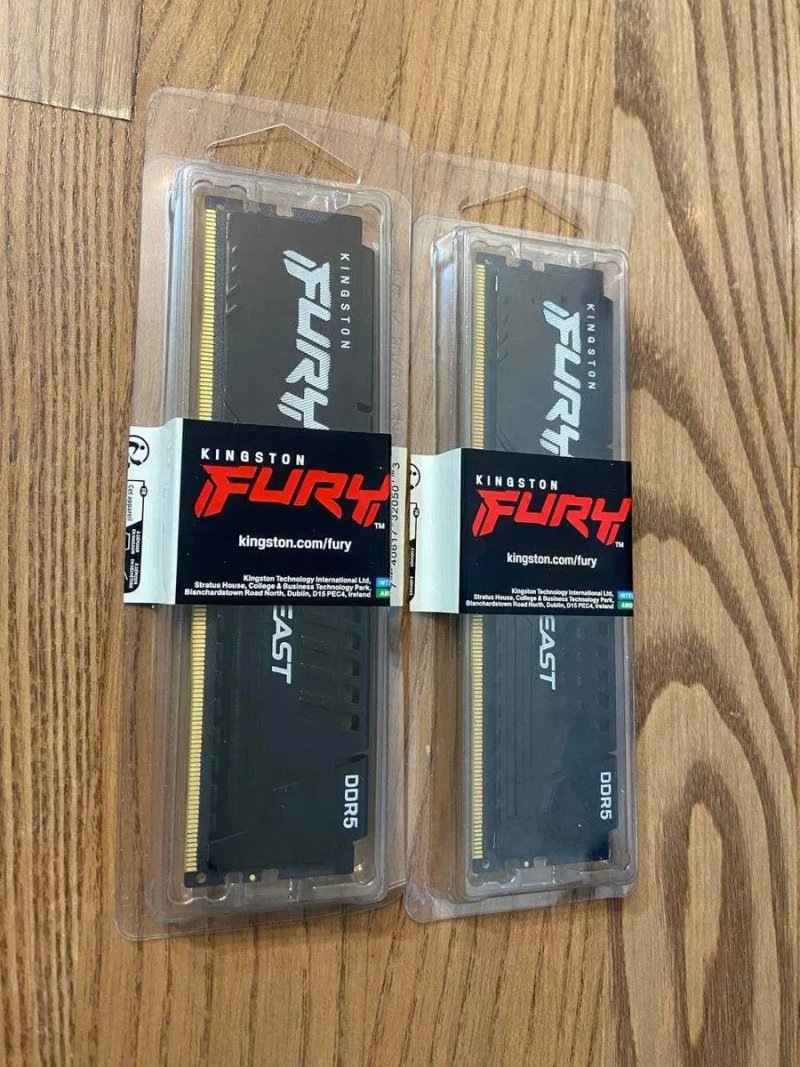 Kingston Fury Beast DDR5 16gb (2x8) 6000mhz cl30 Новая, на пломбах — фото 5