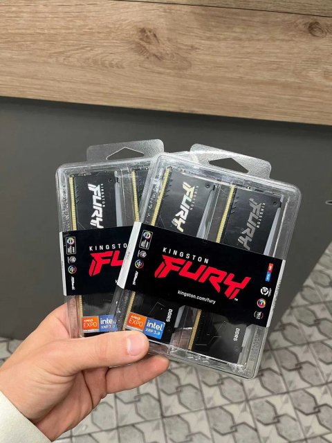 Kingston FURY Beast DDR5 64GB (2×32GB) KF560C36BBE2AK2-64 / 6000MHz / CL36 | Нова, запакована | Магазин | Гарантія