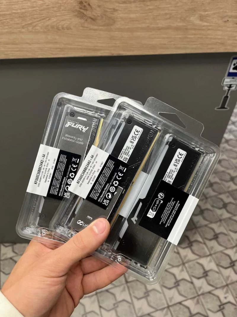 Kingston FURY Beast DDR5 64GB (2×32GB) KF560C36BBE2AK2-64 / 6000MHz / CL36 | Нова, запакована | Магазин | Гарантія — фото 2