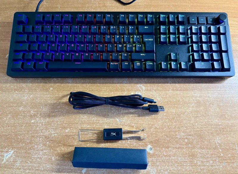 Клавіатура дротова ігрова HyperX Alloy Rise AR001 / Механічна / HyperX Red Switch / RGB підсвітка — фото 2
