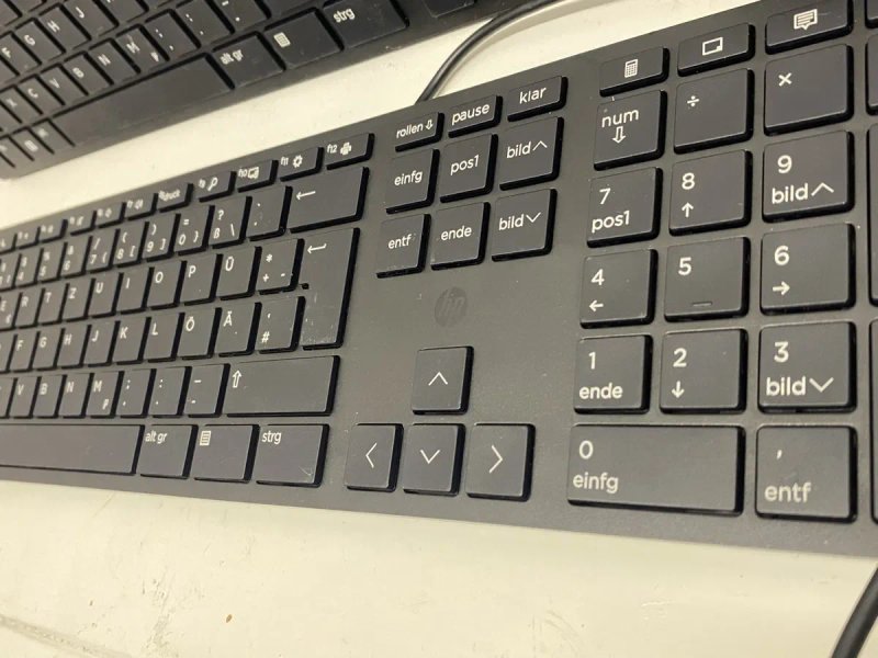 Клавіатура HP Wired Desktop 320K нова, чорна Dell Multimedia KB-216 USB — фото 2