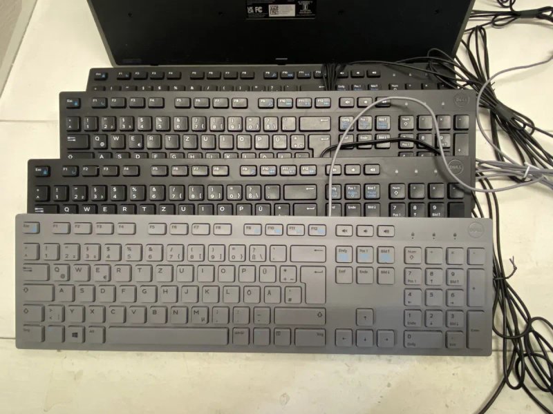 Клавіатура HP Wired Desktop 320K нова, чорна Dell Multimedia KB-216 USB — фото 8