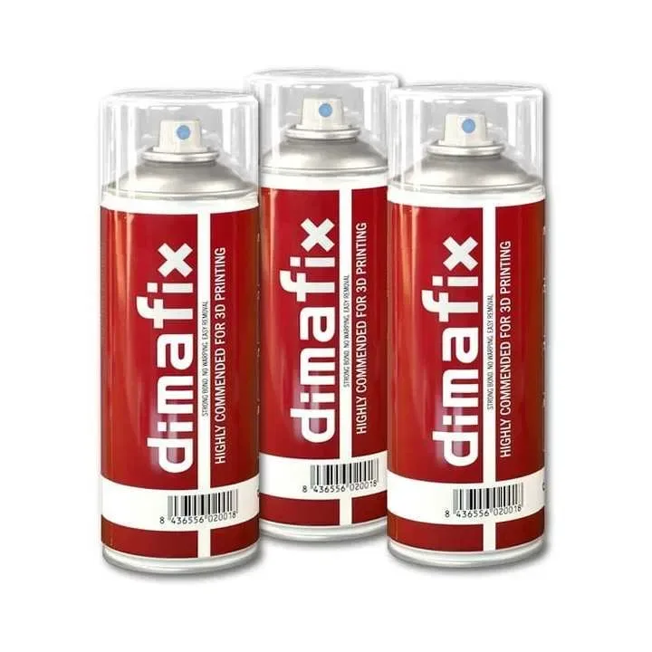 Клей для 3 д друку Dimafix спрей 400 мл, адгезія, адгезия клей для 3d друку для кращого прилягання філаменту до пластини — фото 2