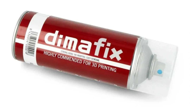 Клей для 3 д друку Dimafix спрей 400 мл, адгезія, адгезия клей для 3d друку для кращого прилягання філаменту до пластини — фото 7