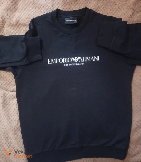 Кофта чоловіча Emporio Armani The Eagle Brand чорна розмір S
