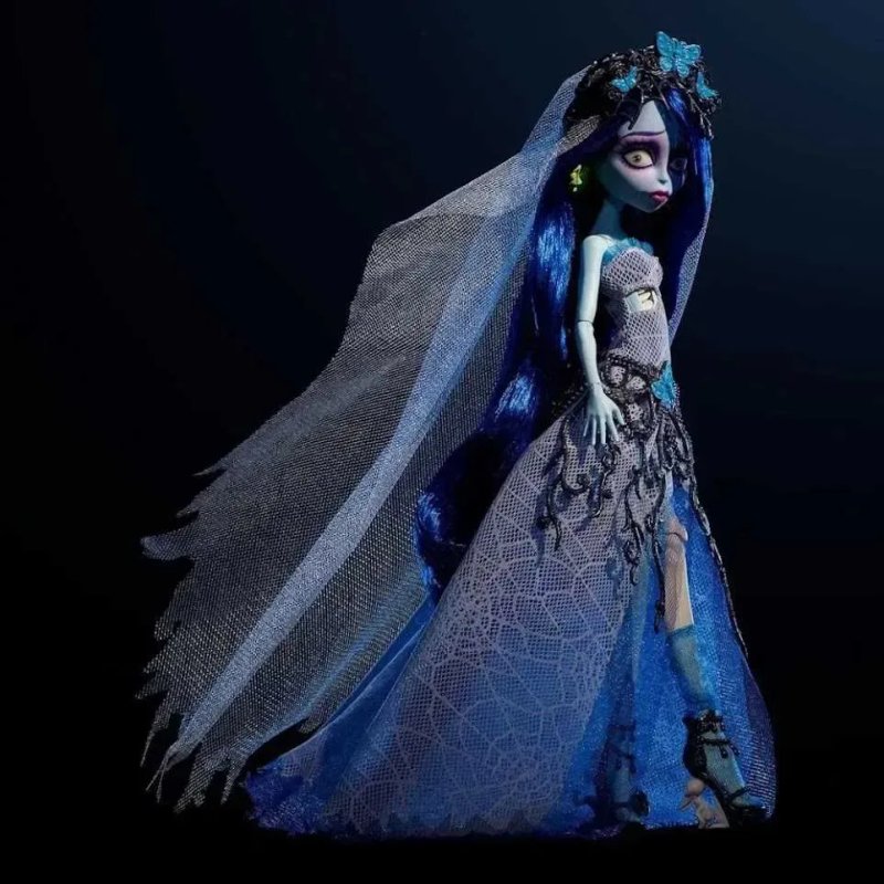 Колекційна лялька Monster High Skullector Corpse Bride Труп нареченої Емілі — фото 7