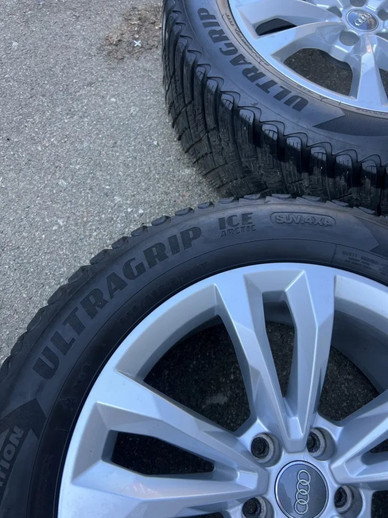 Колеса Audi R19 с зимней резиной Goodyear UltraGrip Ice Arctic SUV 255/55 R19 — фото 3