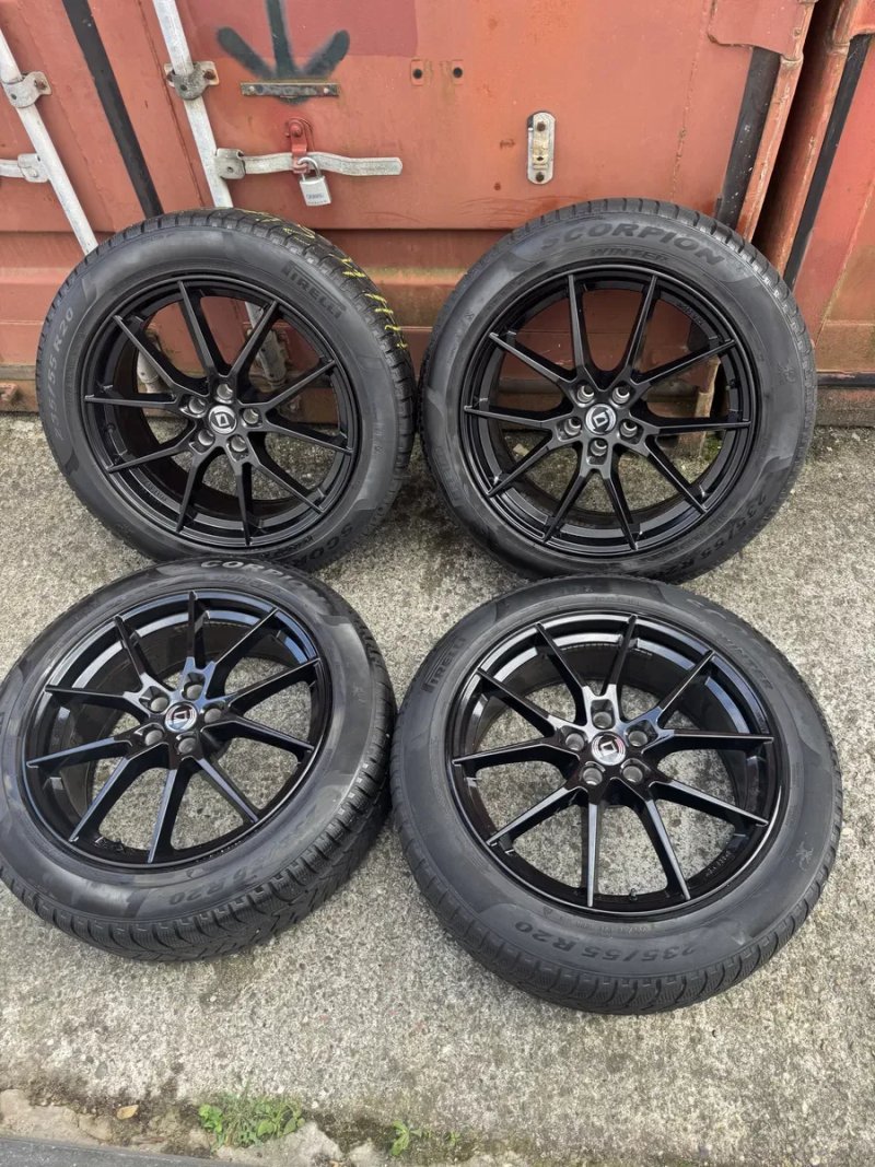 Колеса диски чорні 5 112 20 R20 235 55 Pirelli BMW iX IX i20 X5 G05 X3 G01 X6 G06 Audi Q7 4M Q5 Q8 E tron ix3 G08 Mercedes GLC Touareg Туарег ауді — фото 2
