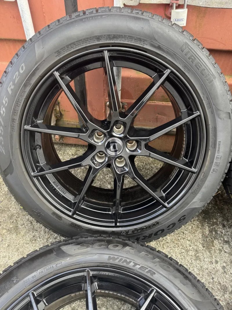 Колеса диски чорні 5 112 20 R20 235 55 Pirelli BMW iX IX i20 X5 G05 X3 G01 X6 G06 Audi Q7 4M Q5 Q8 E tron ix3 G08 Mercedes GLC Touareg Туарег ауді — фото 8