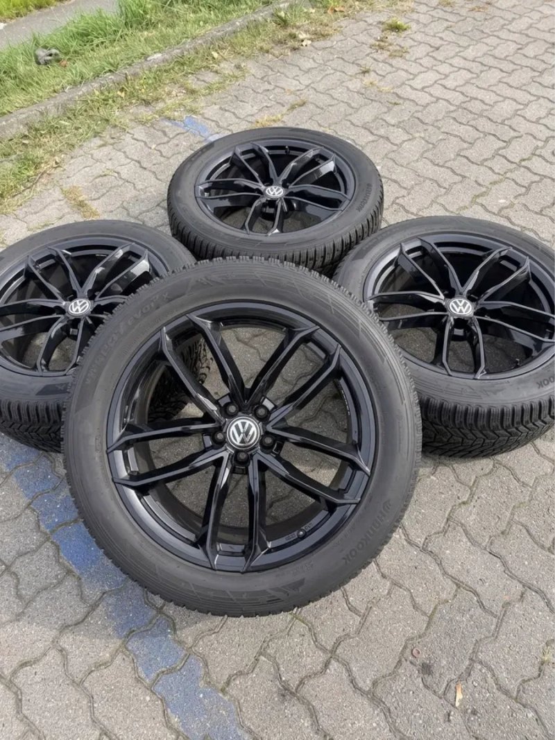 Колеса диски R20 20 285 45 зима Hankook як нові Volkswagen Touareg 3 CR Туарег Audi Q7 4M SQ7 Q8 E Tron Porsche Cayenne BMW X5 G05 G06 X6 — фото 3