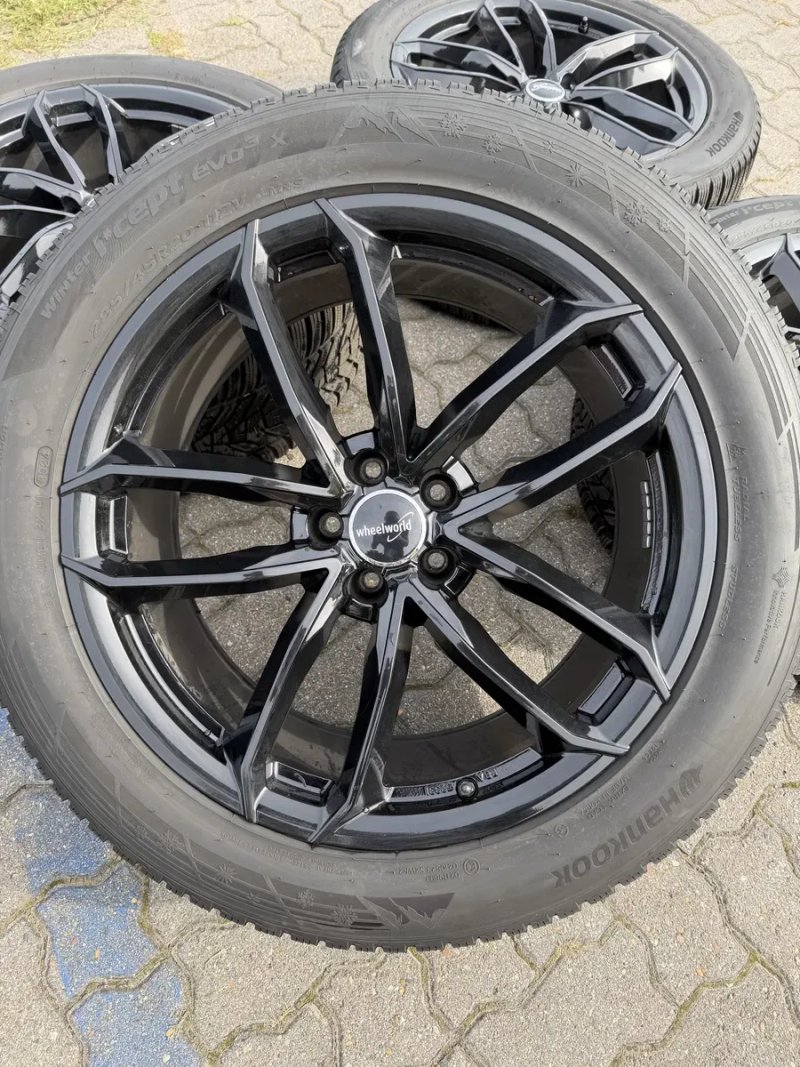 Колеса диски R20 20 285 45 зима Hankook як нові Volkswagen Touareg 3 CR Туарег Audi Q7 4M SQ7 Q8 E Tron Porsche Cayenne BMW X5 G05 G06 X6 — фото 5
