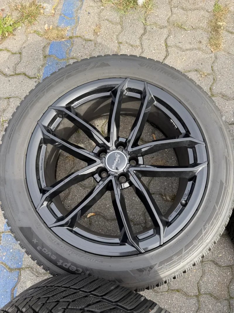 Колеса диски R20 20 285 45 зима Hankook як нові Volkswagen Touareg 3 CR Туарег Audi Q7 4M SQ7 Q8 E Tron Porsche Cayenne BMW X5 G05 G06 X6 — фото 8