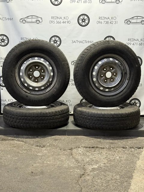 Колеса в зборі 205/80 R16C Continental (зима),диски 6х139.7 R16