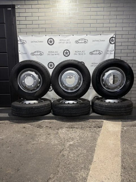 Колеса в зборі 225/75 R16C Bridgestone (літо),диски 6х205 R16 Iveco