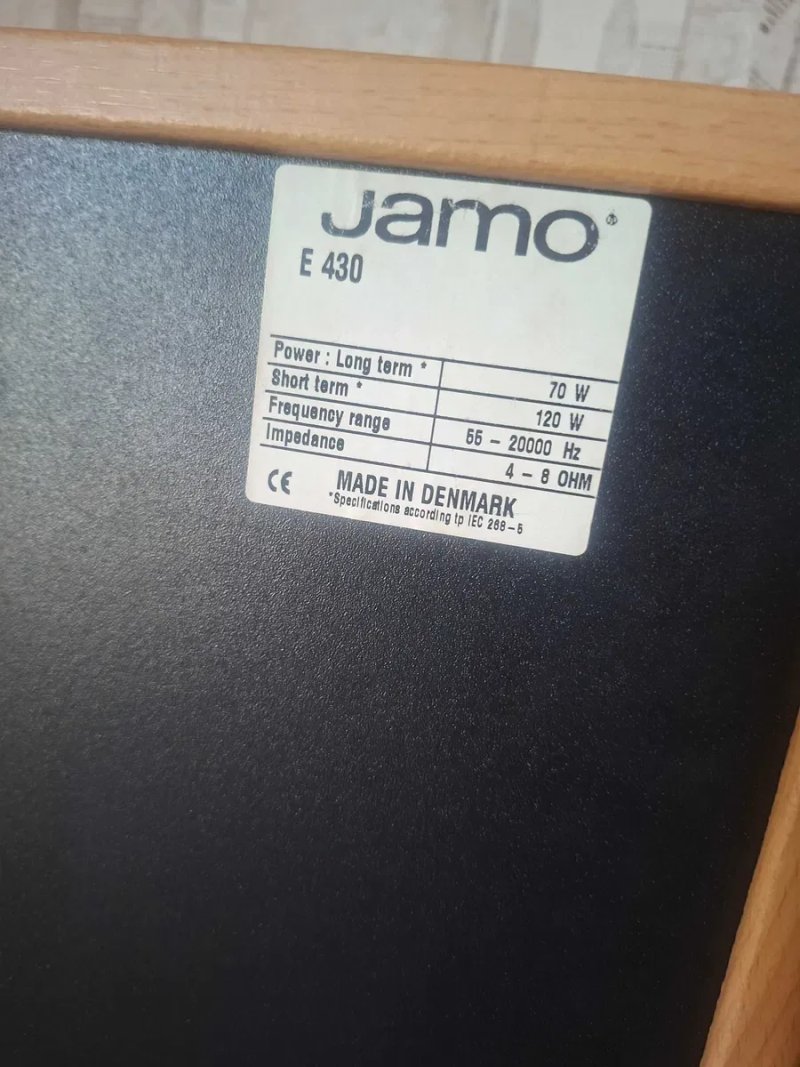 Колонки Jamo E430 Потужність 2х120Вт. 4-8Ω. Cinema Front — якісна підлогова акустика Стерео Hi-Fi | стан ТОП | Аналог Sony Pioneer Yamaha Magnat — фото 5