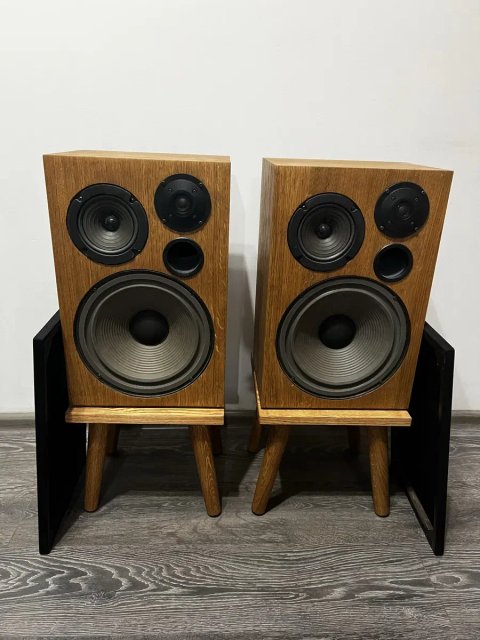 Колонки Pilot V-1 PCM, акустика Hi-Fi, вінтаж, дубовий шпон