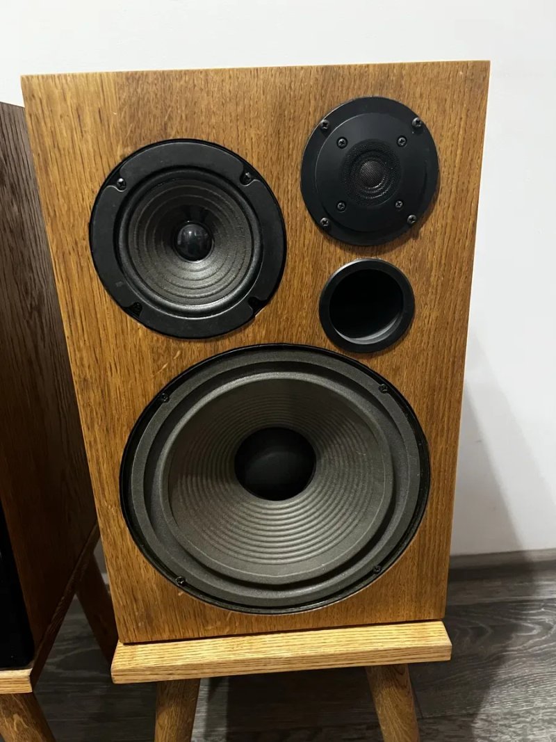 Колонки Pilot V-1 PCM, акустика Hi-Fi, вінтаж, дубовий шпон — фото 2