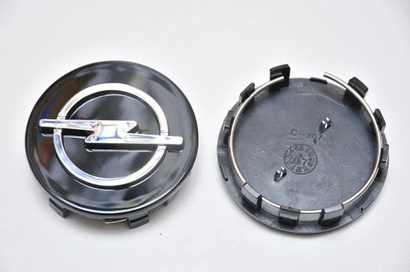 Колпачки/заглушки для дисков Opel 58мм, 60мм и 64мм Silver/black — фото 5