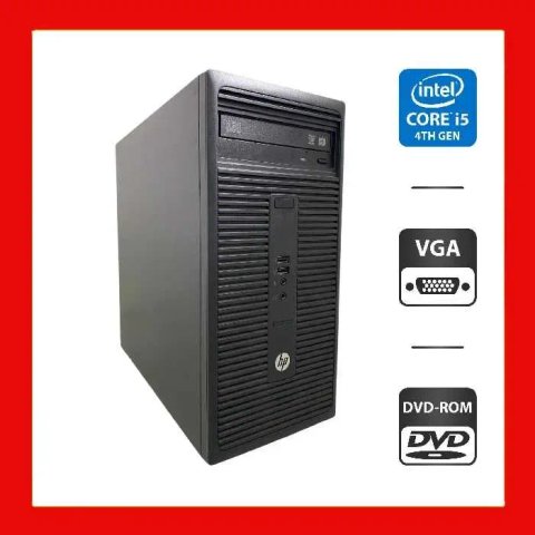 Комп'ютер HP 280 G1 Tower / Intel Core i5-4570 (4 ядра по 3.2 - 3.6 GHz) / 8 GB DDR3 / NO HDD / Intel HD Graphics 4600 / DVD-ROM