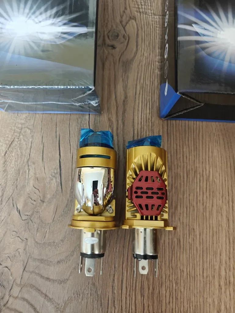 Комплект (2шт). Мини линзы міні лінз H4   led 9-18V 6000K 20000Lm 100W.  Ціна за пару — фото 6