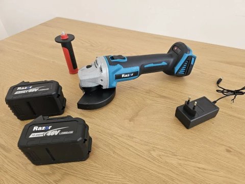 Комплект 4.0А 2шт +з.у + Болгарка Аккумуляторная Razor [ посадка акб макита procraft] Регулировка оборотов