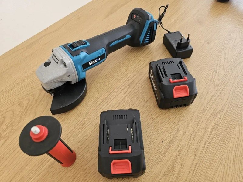 Комплект 4.0А 2шт +з.у + Болгарка Аккумуляторная Razor [ посадка акб макита procraft] Регулировка оборотов — фото 5