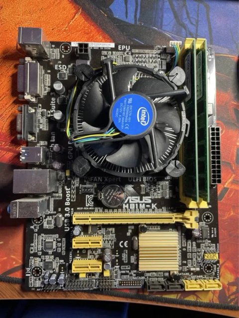 КОМПЛЕКТ. ASUS H81M-K + Intel Core i3-4170 + 8GB DDR3
