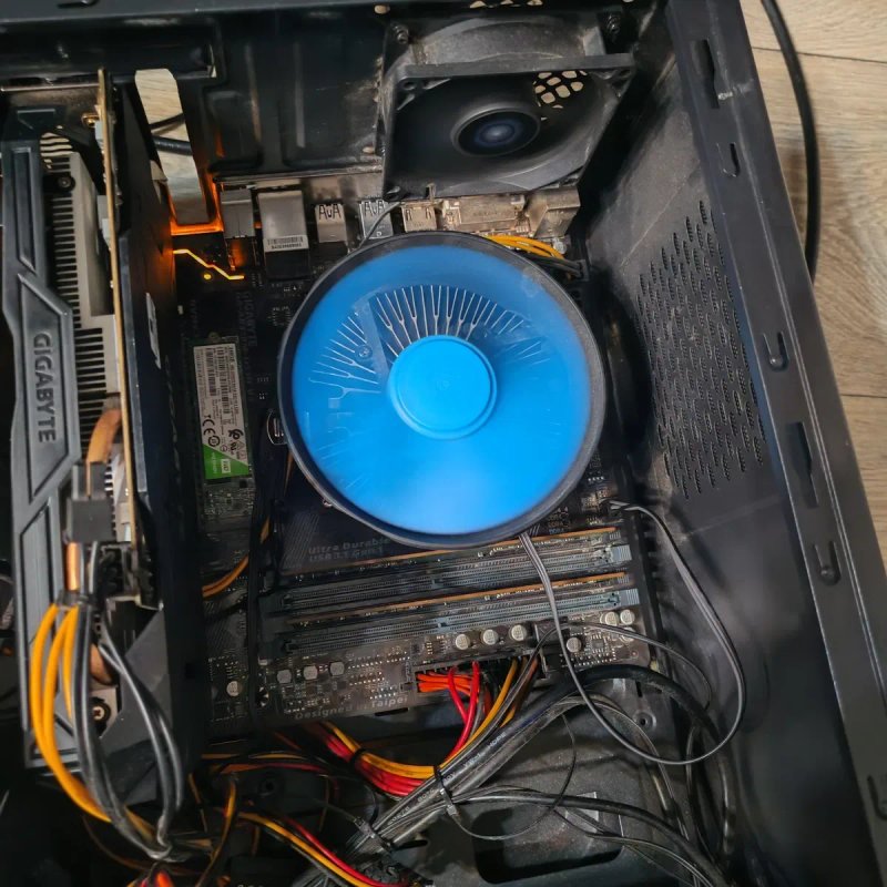 Комплект для ПК: процесор Ryzen 5 2600 + материнська плата Gigabyte GA-AB350M-DS3H V2 + кулер — фото 5